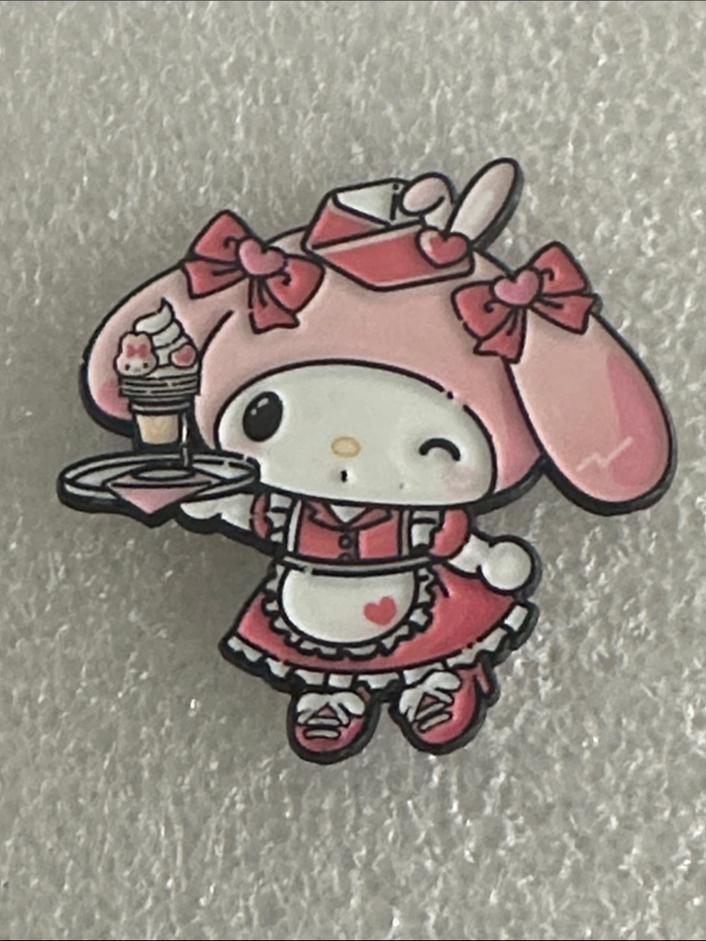 Sanrio My Melody Pink & White Waitress Enamel Pin